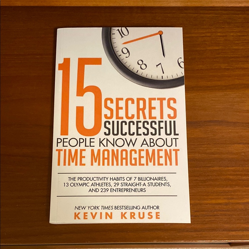 15 Secrets Successful People Know About Time Management Book NWOT